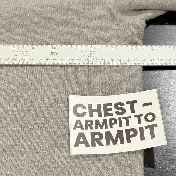 Banana Republic Gray 1/4 Zip Italian Wool Blend Pullover Sweater Mens Medium - Picture 9 of 10